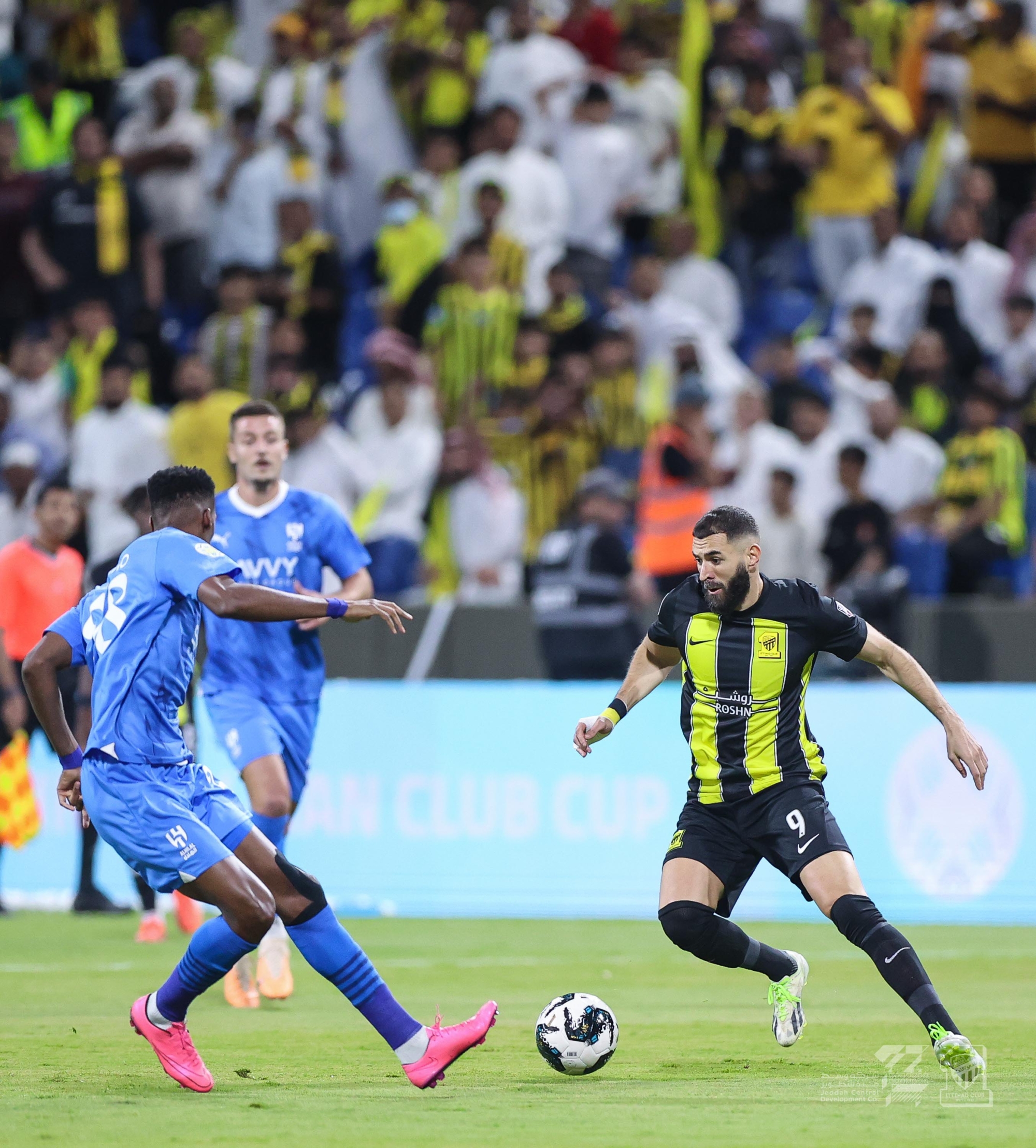 كريم بنزيما أمام الهلال في ربع نهائي كأس الملك سلمان للأندية