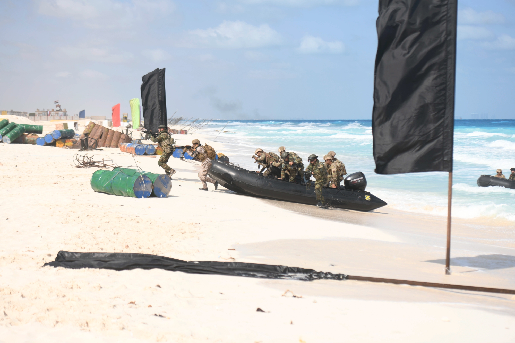 نفذت القوات العديد من المهام التدريبية البرية والجوية والبحرية