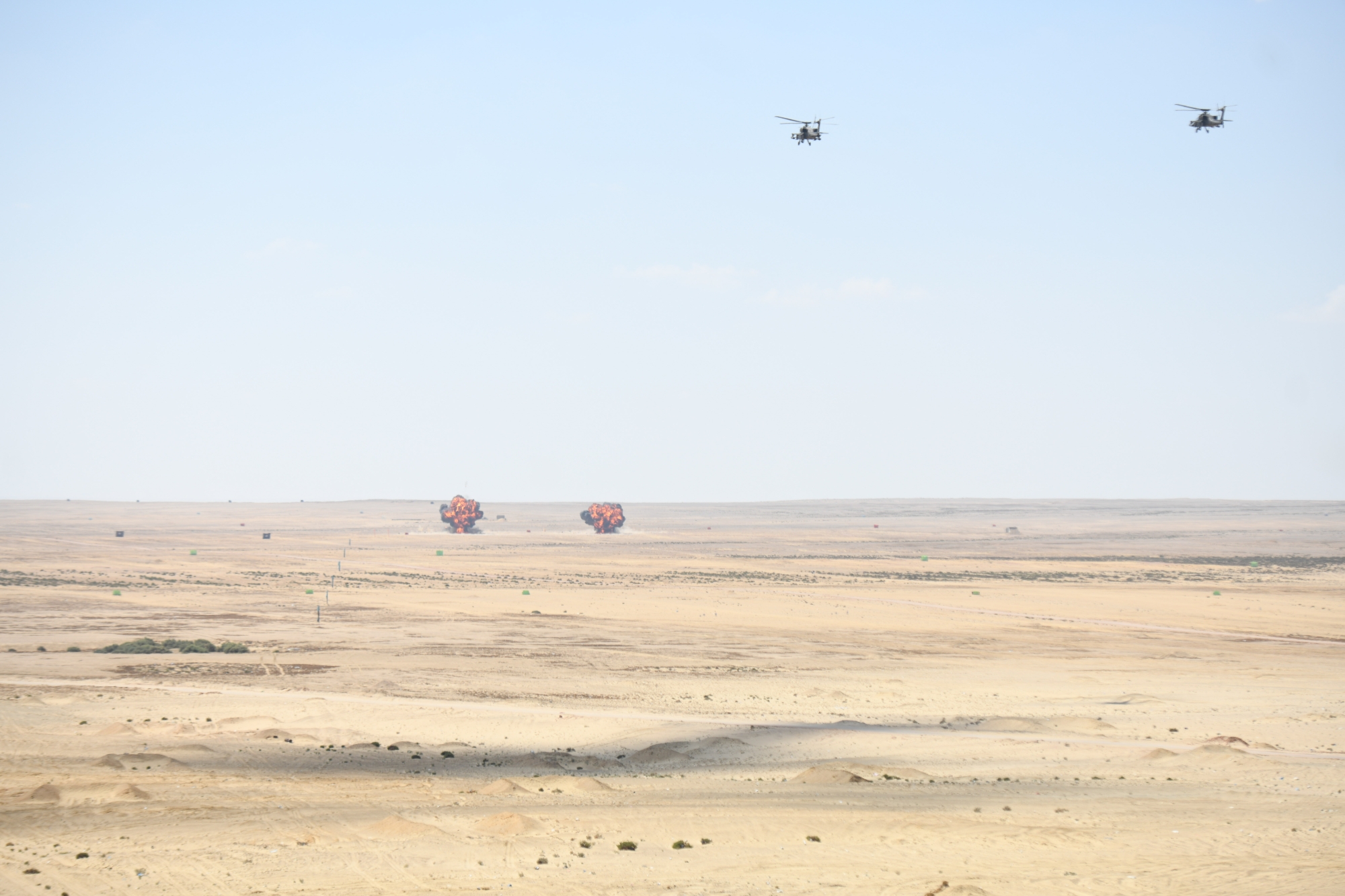 نفذت القوات العديد من المهام التدريبية البرية والجوية والبحرية