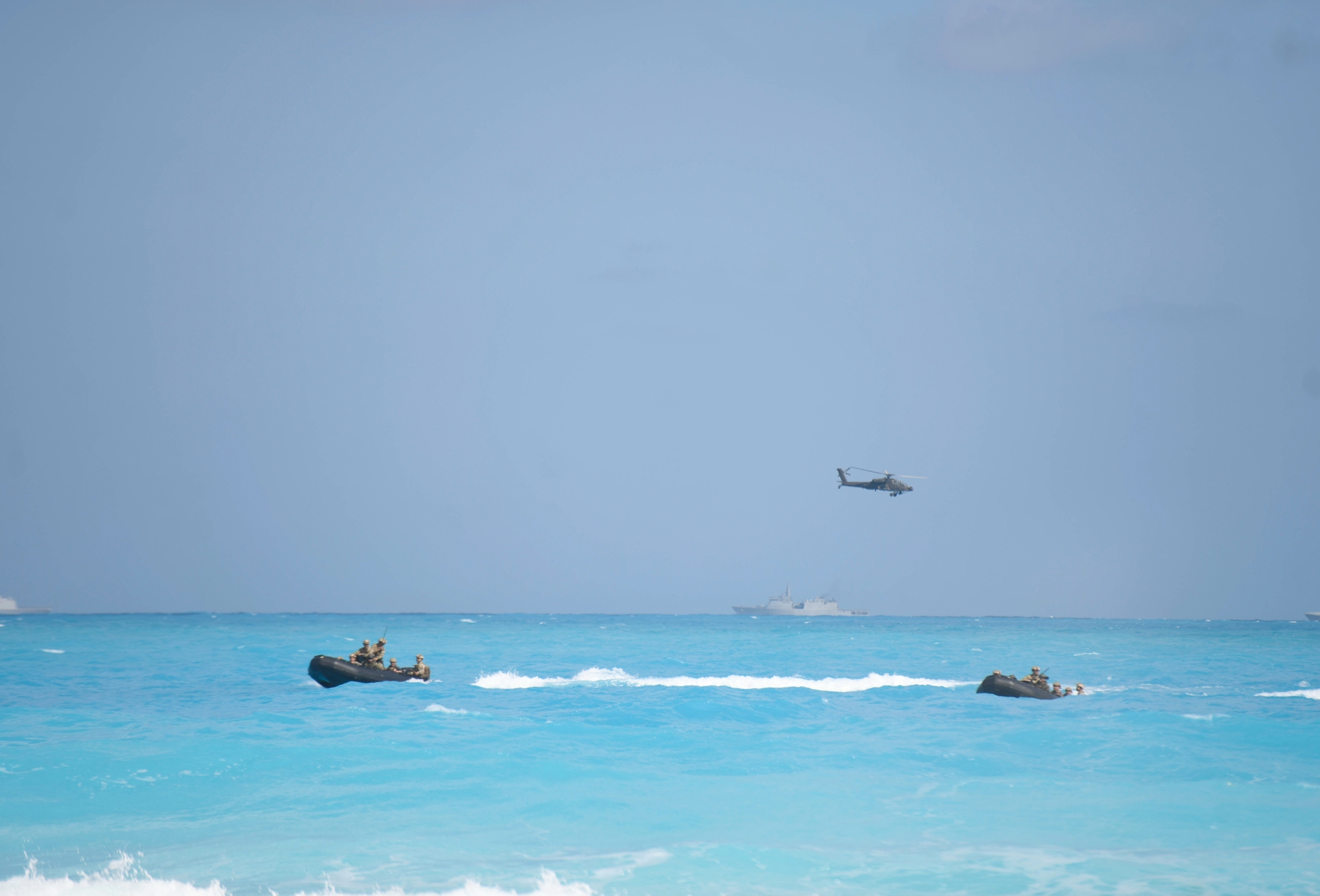 نفذت القوات العديد من المهام التدريبية البرية والجوية والبحرية