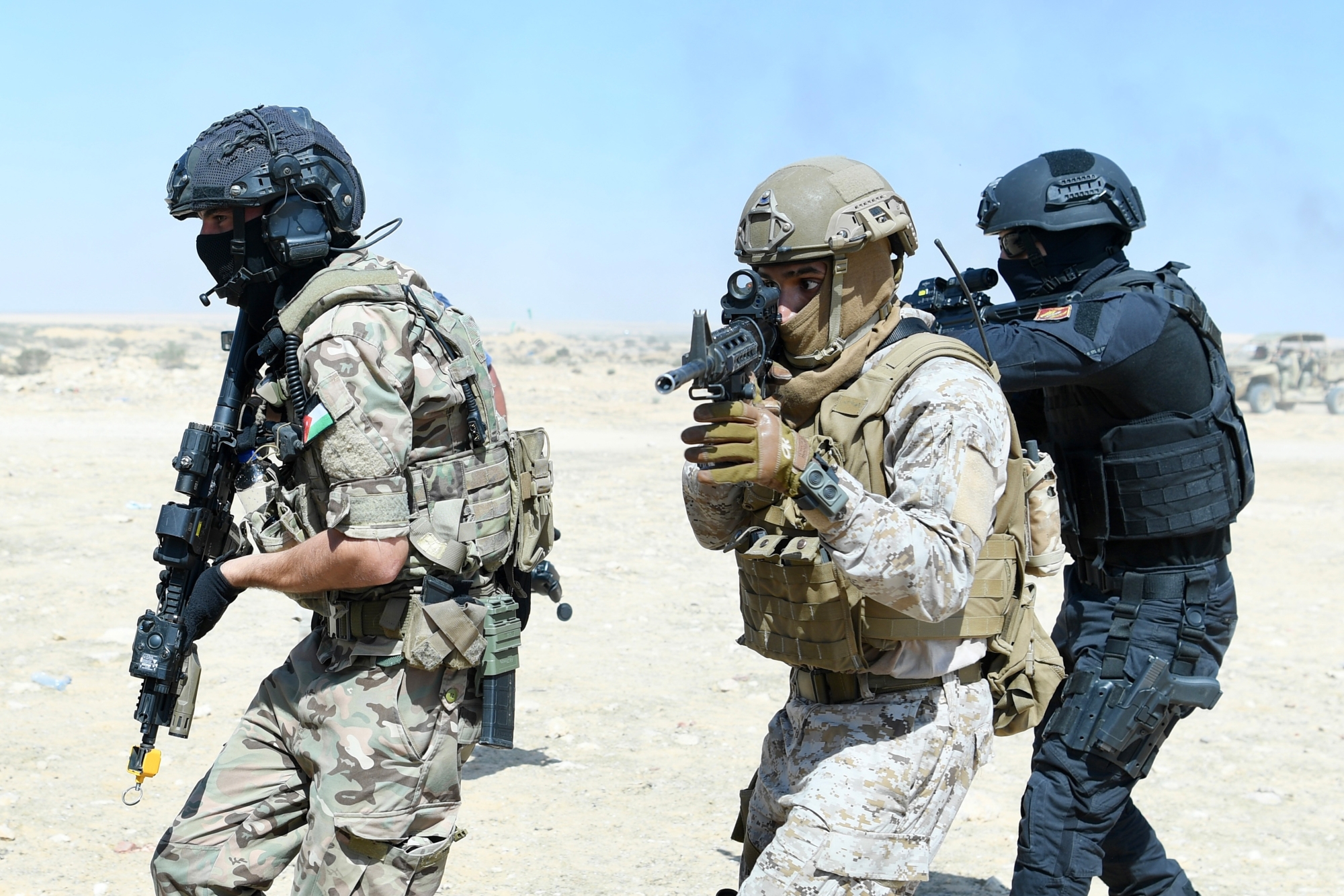 نفذت القوات العديد من المهام التدريبية البرية والجوية والبحرية