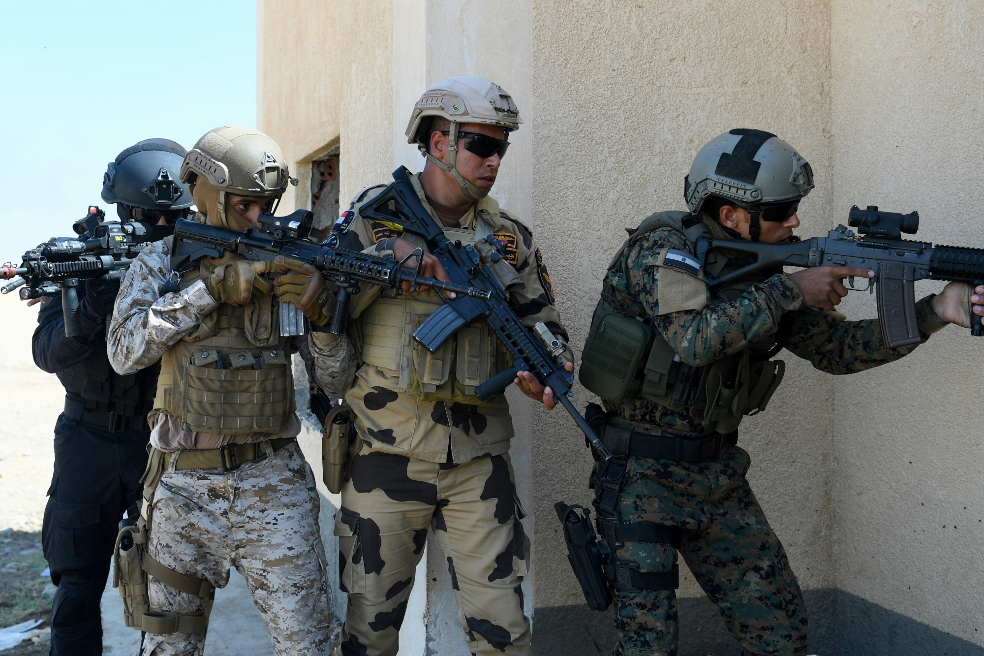 نفذت القوات العديد من المهام التدريبية البرية والجوية والبحرية