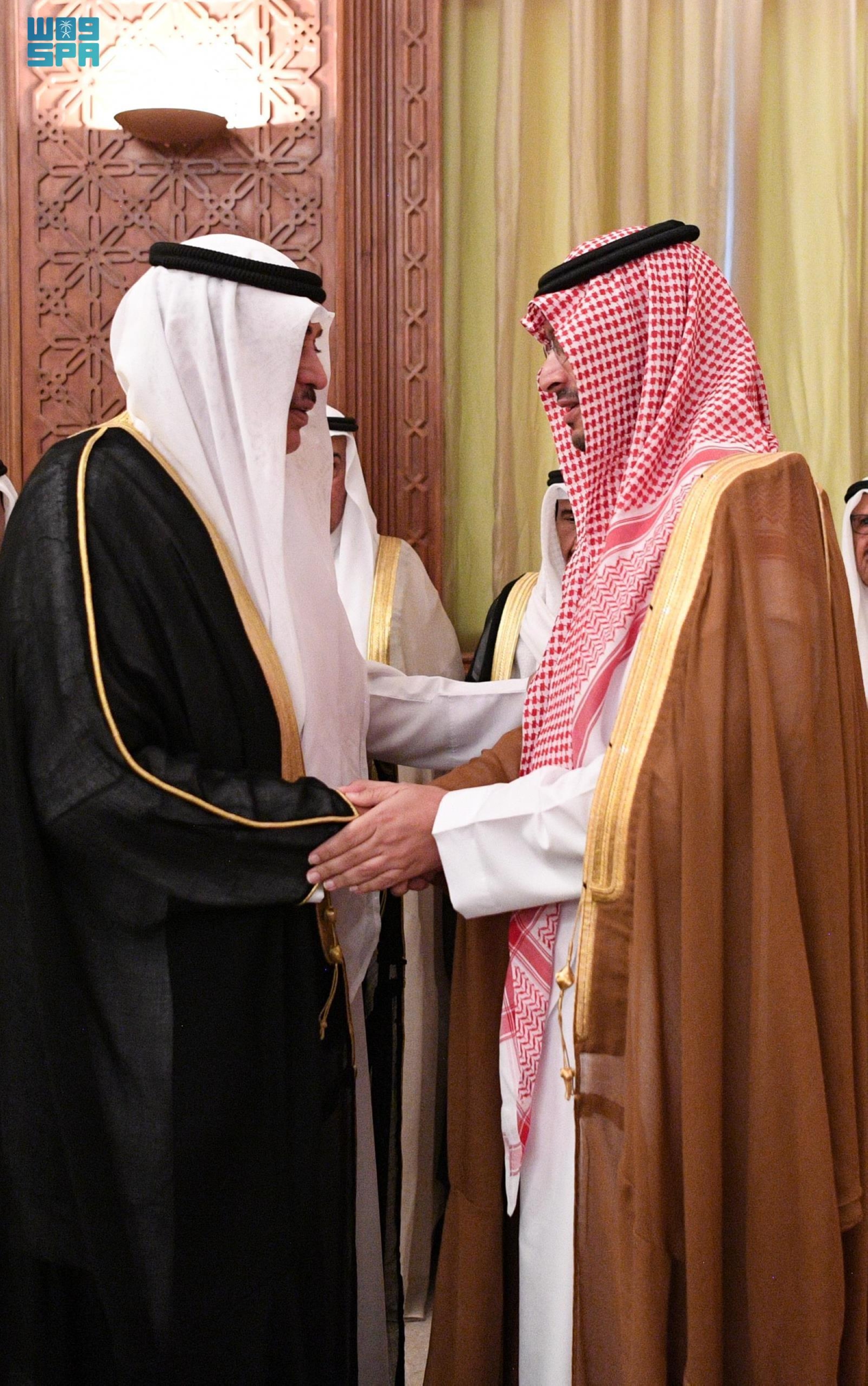 رافق سموه أثناء الزيارة  سفير خادم الحرمين الشريفين لدى دولة الكويت