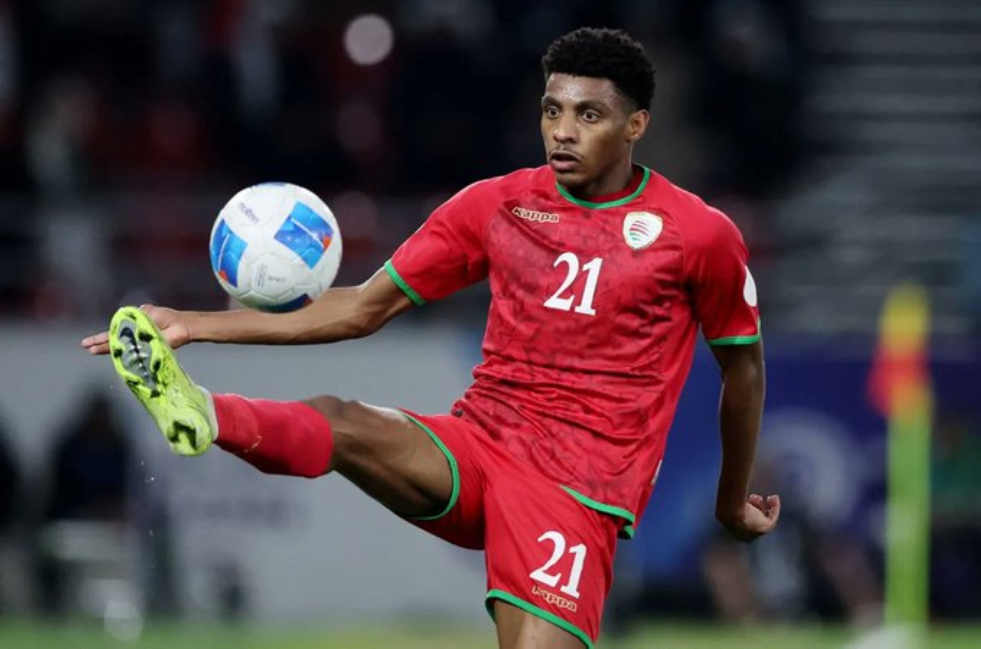  لاعب منتخب عمان عبد الرحمن المشيفري