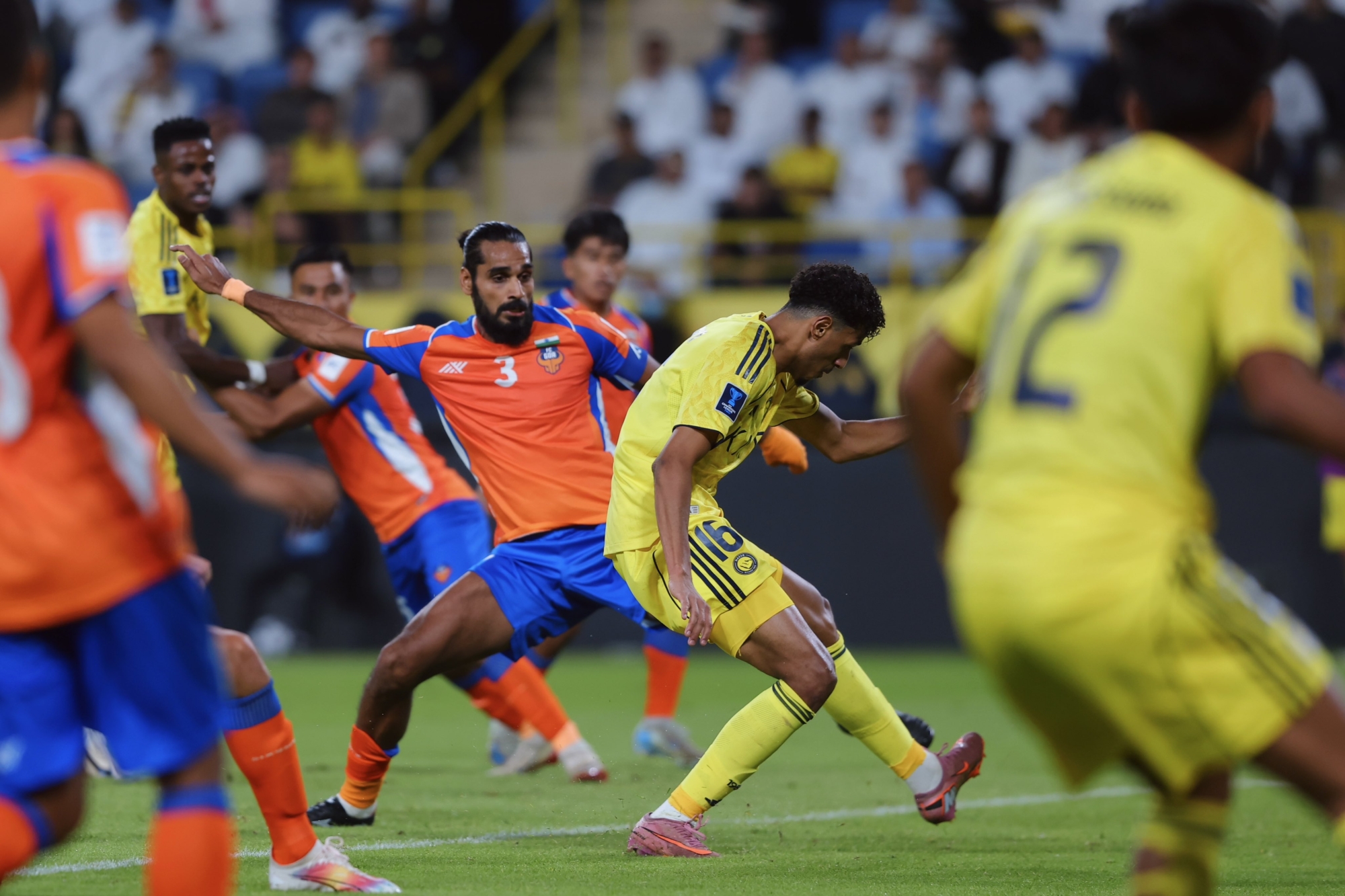 جانب من مواجهة النصر أمام جوا 