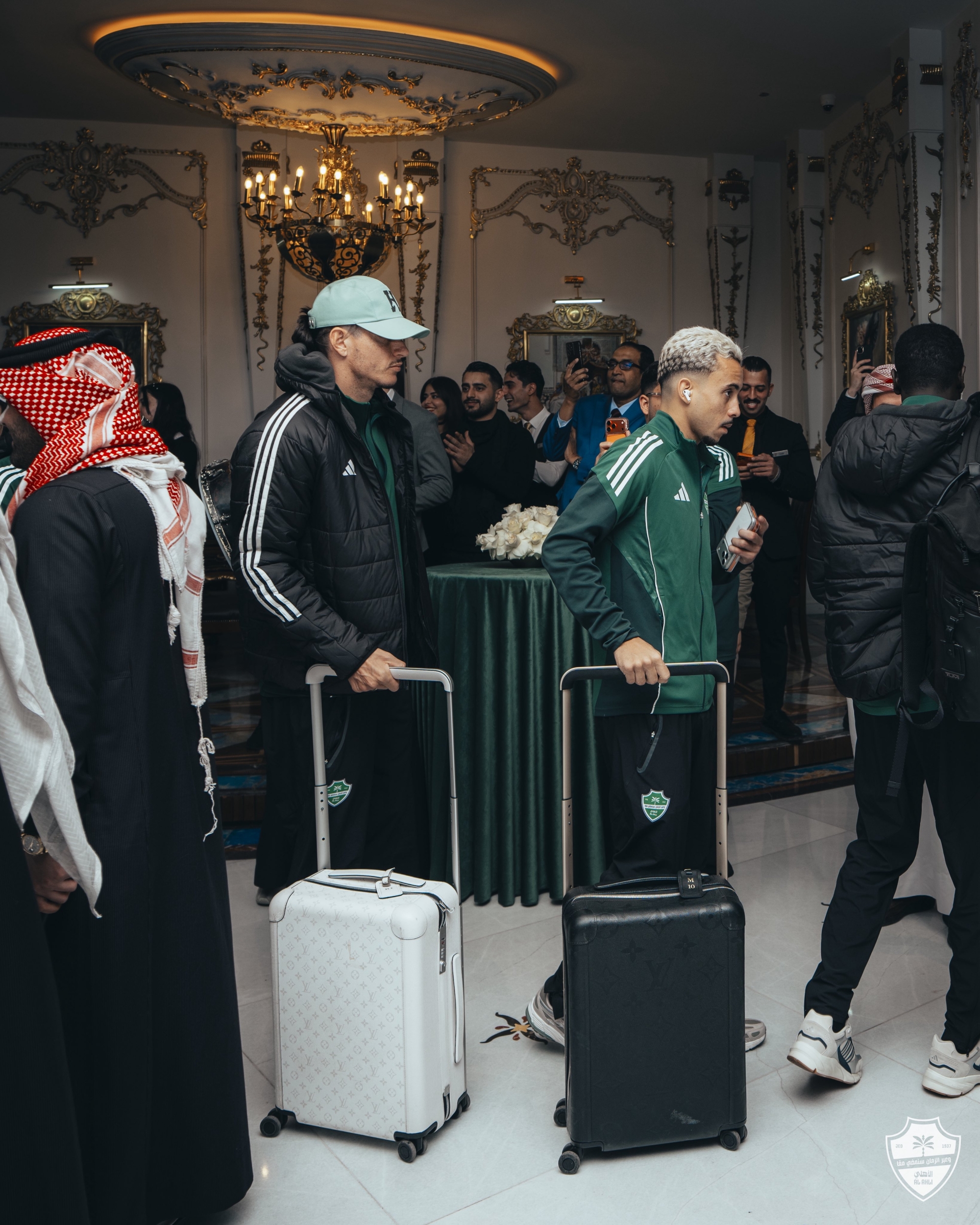 استقبال بعثة الأهلي في بغداد