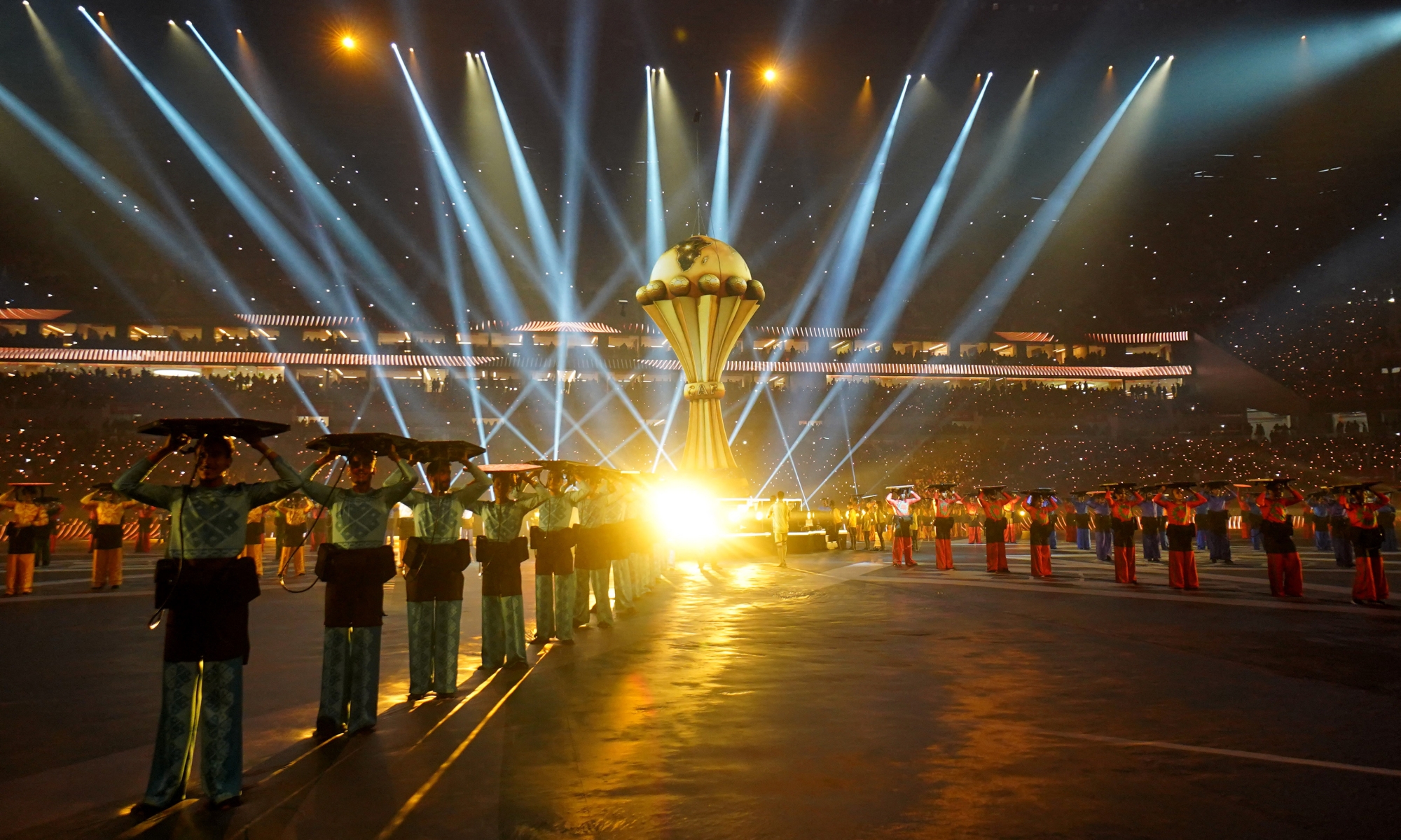 افتتاح أمم أفريقيا بالمغرب 