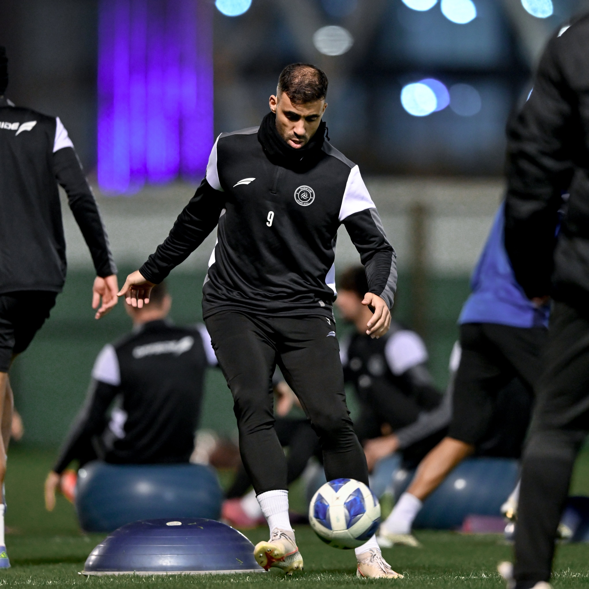 حمدالله خلال تدريبات الشباب