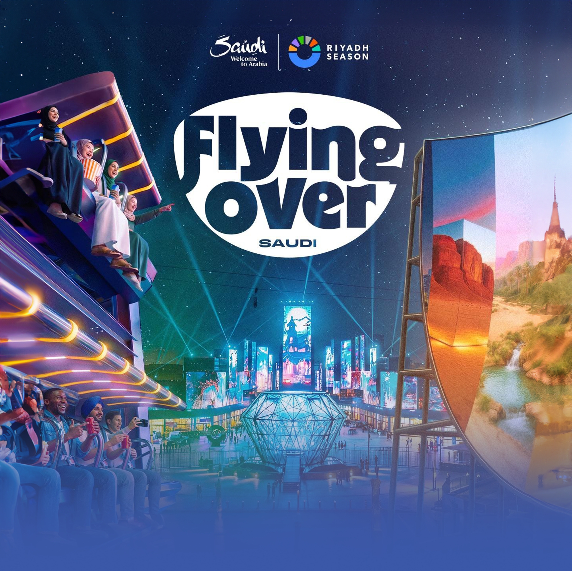 "Flying Over Saudi"..تُحلق بالزوّار فوق أبرز معالم المملكة