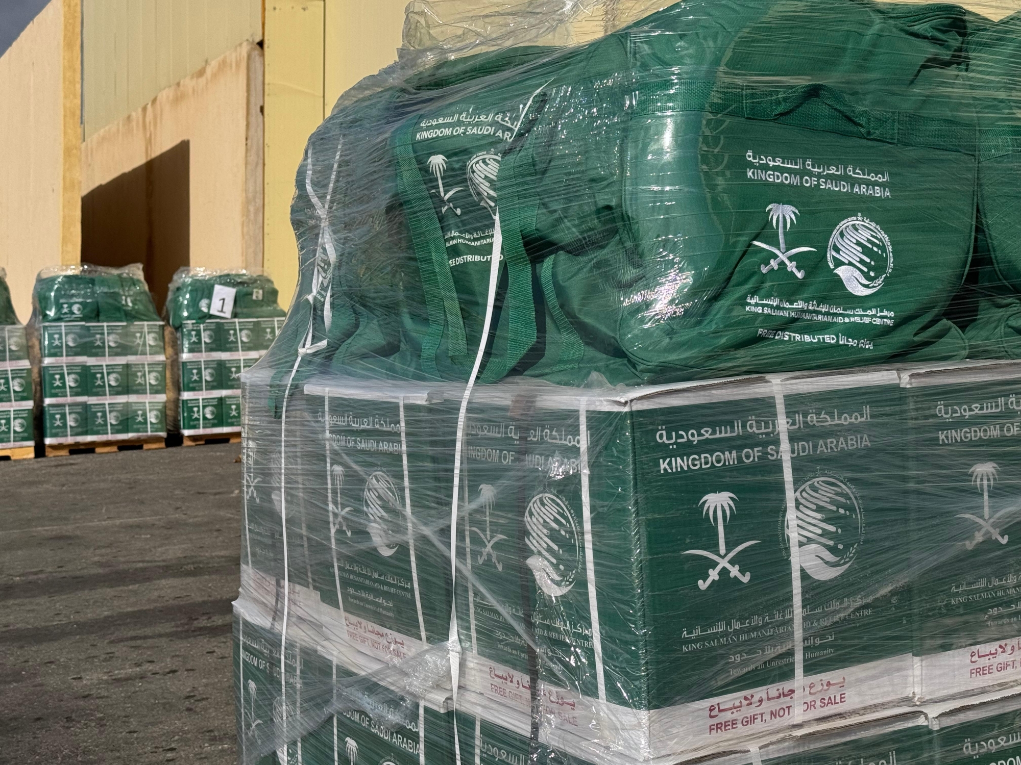 يسيّر الطائرة مركز الملك سلمان للإغاثة والأعمال الإنسانية