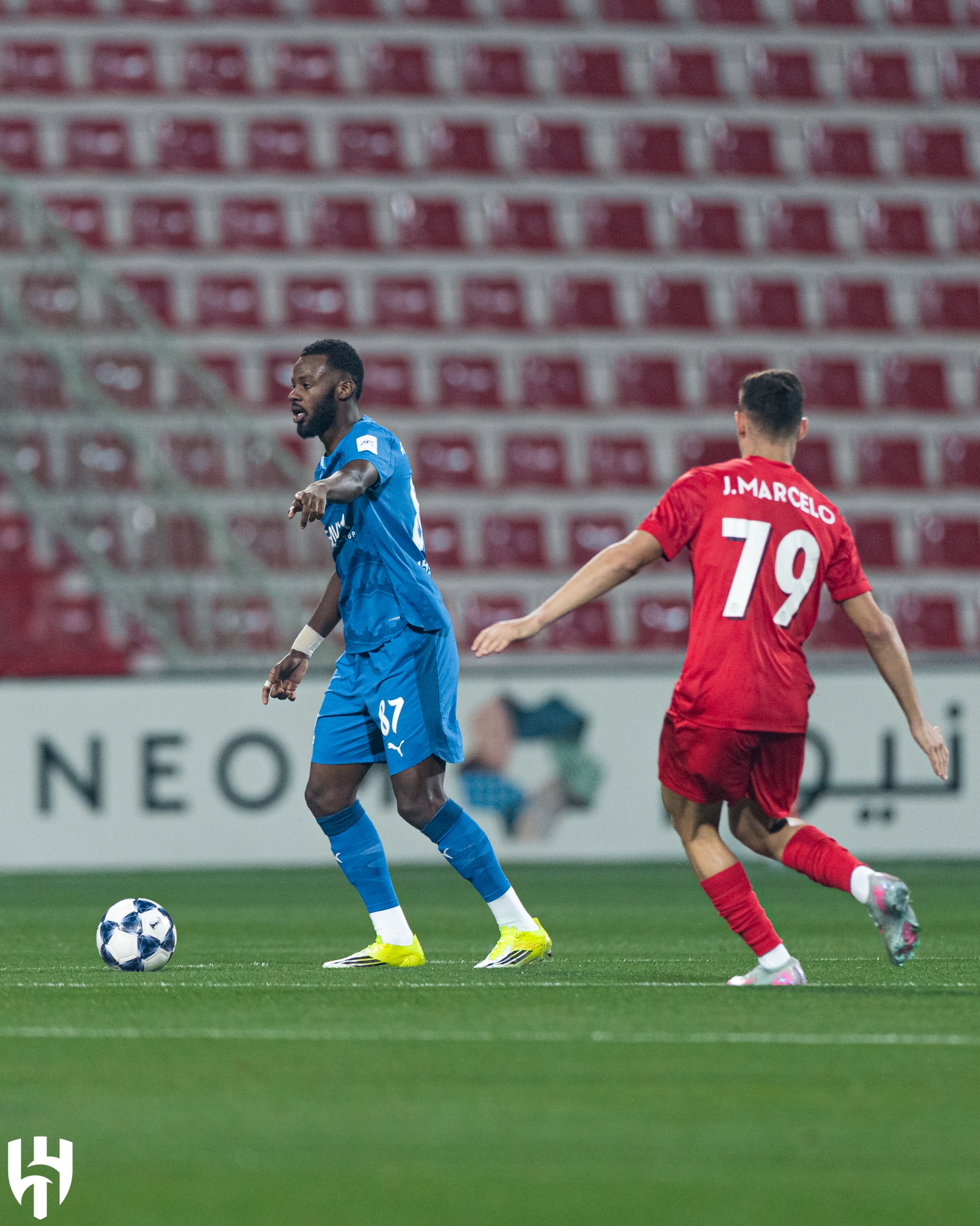 مباراة الهلال وشباب الأهلي الإماراتي في الجولة السابعة بدوري أبطال آسيا للنخبة