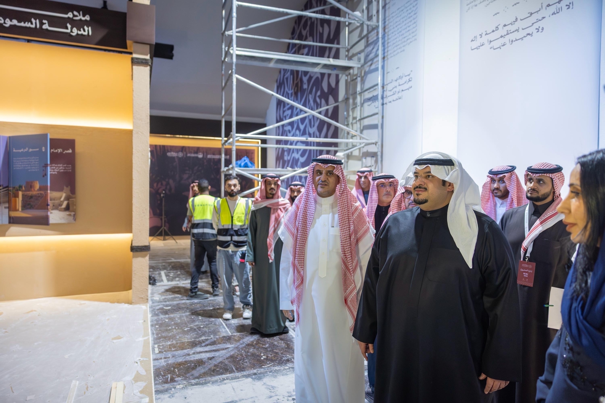 نائب أمير الرياض يتفقد جاهزية موقع الاحتفاء بيوم التأسيس