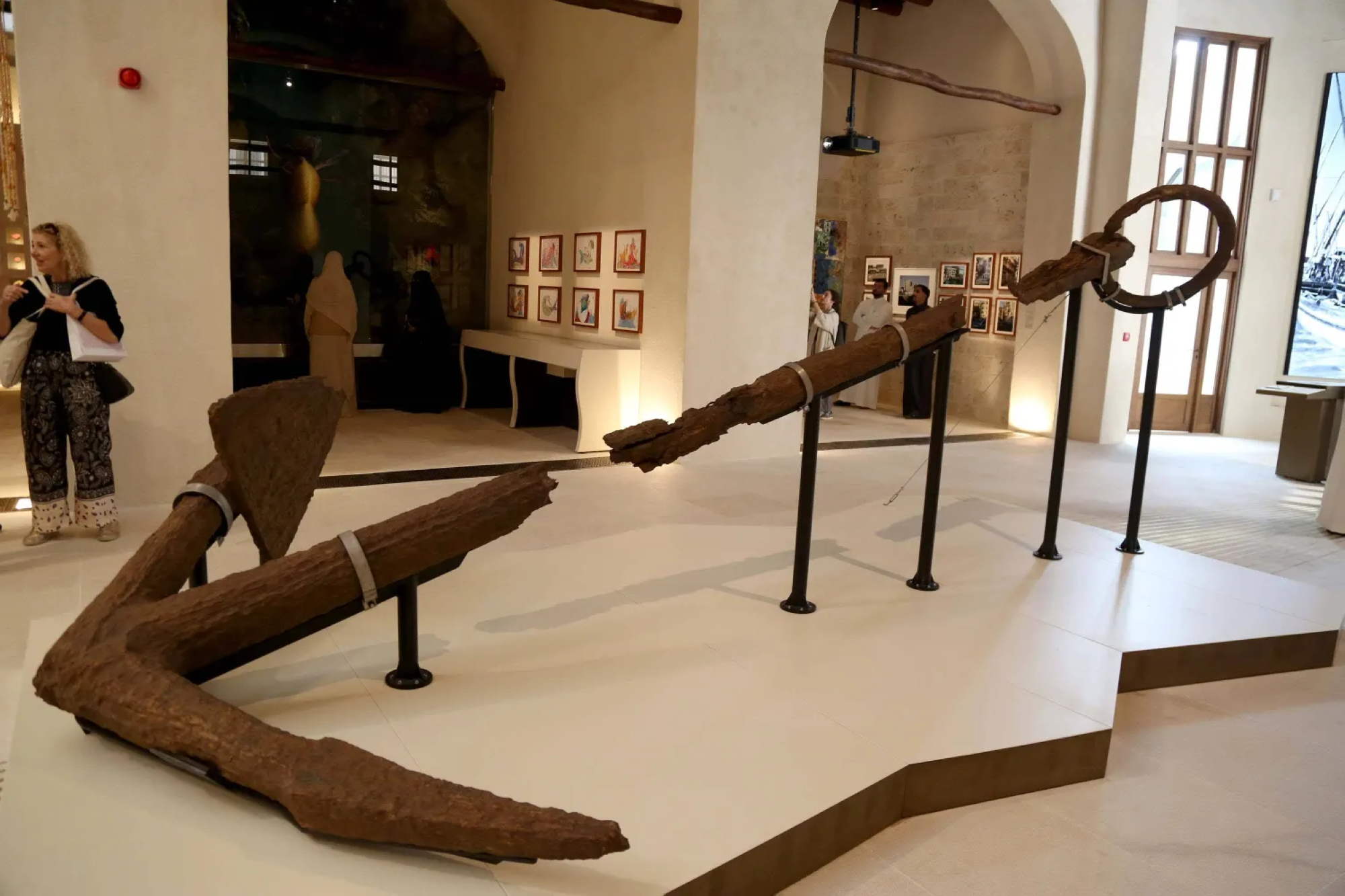 يشمل المعرض أربعة أقسام ذات محاور موضوعية