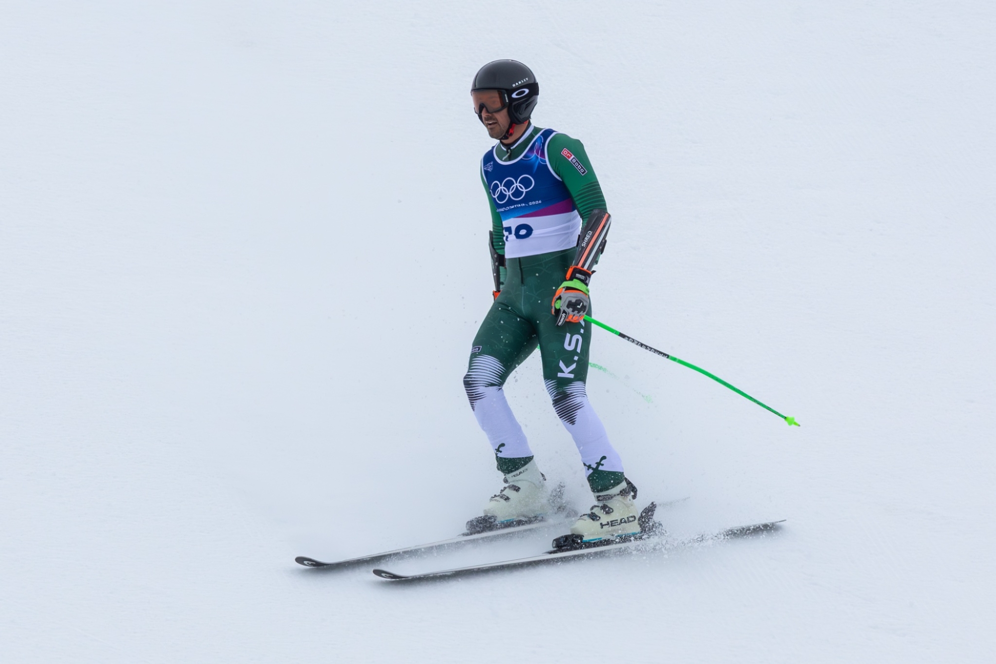  لاعب فريق السعودية للتزلج الألبي فايق عابدي