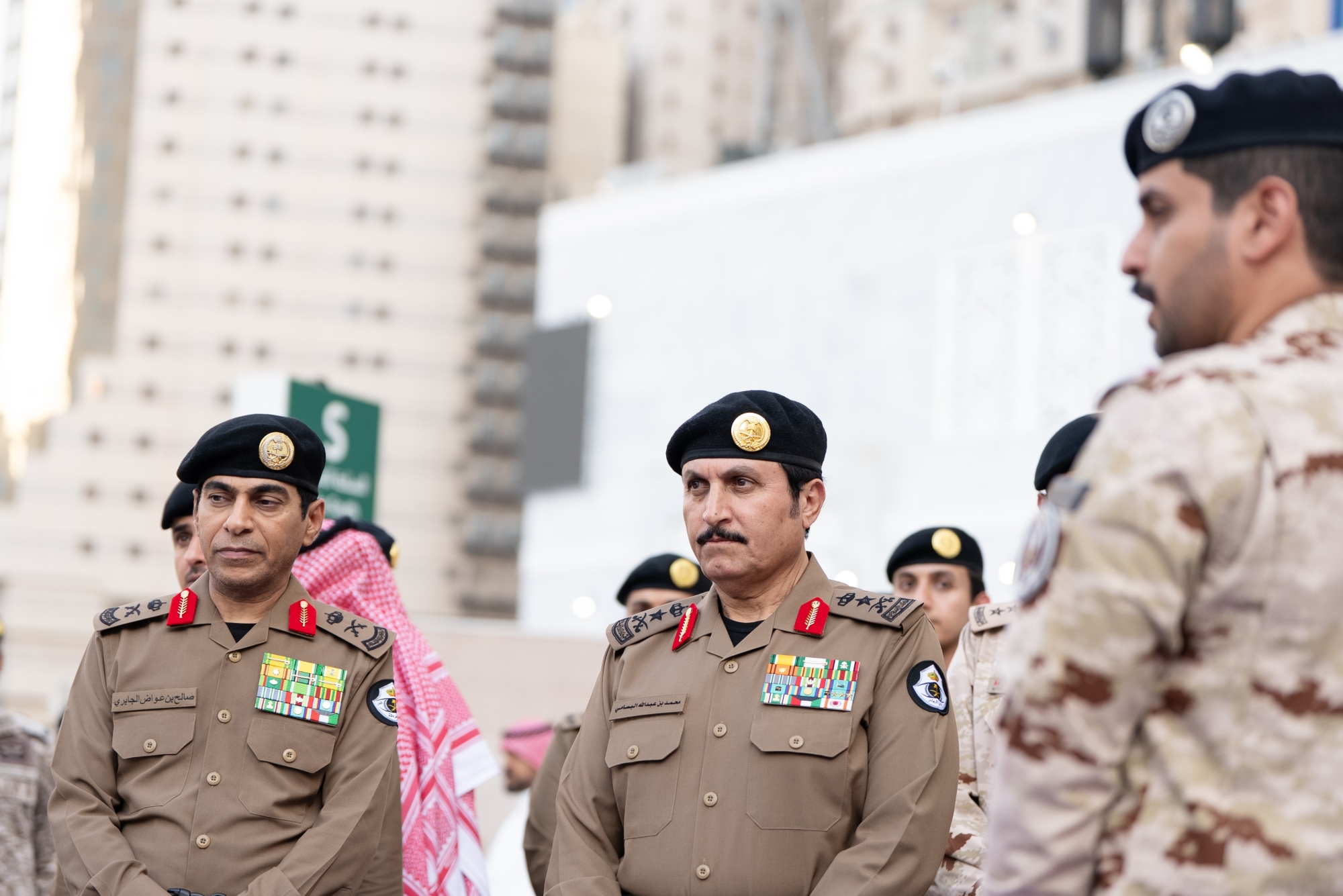 تضمنت الجولة المواقع والمسارات داخل الحرم وساحاته