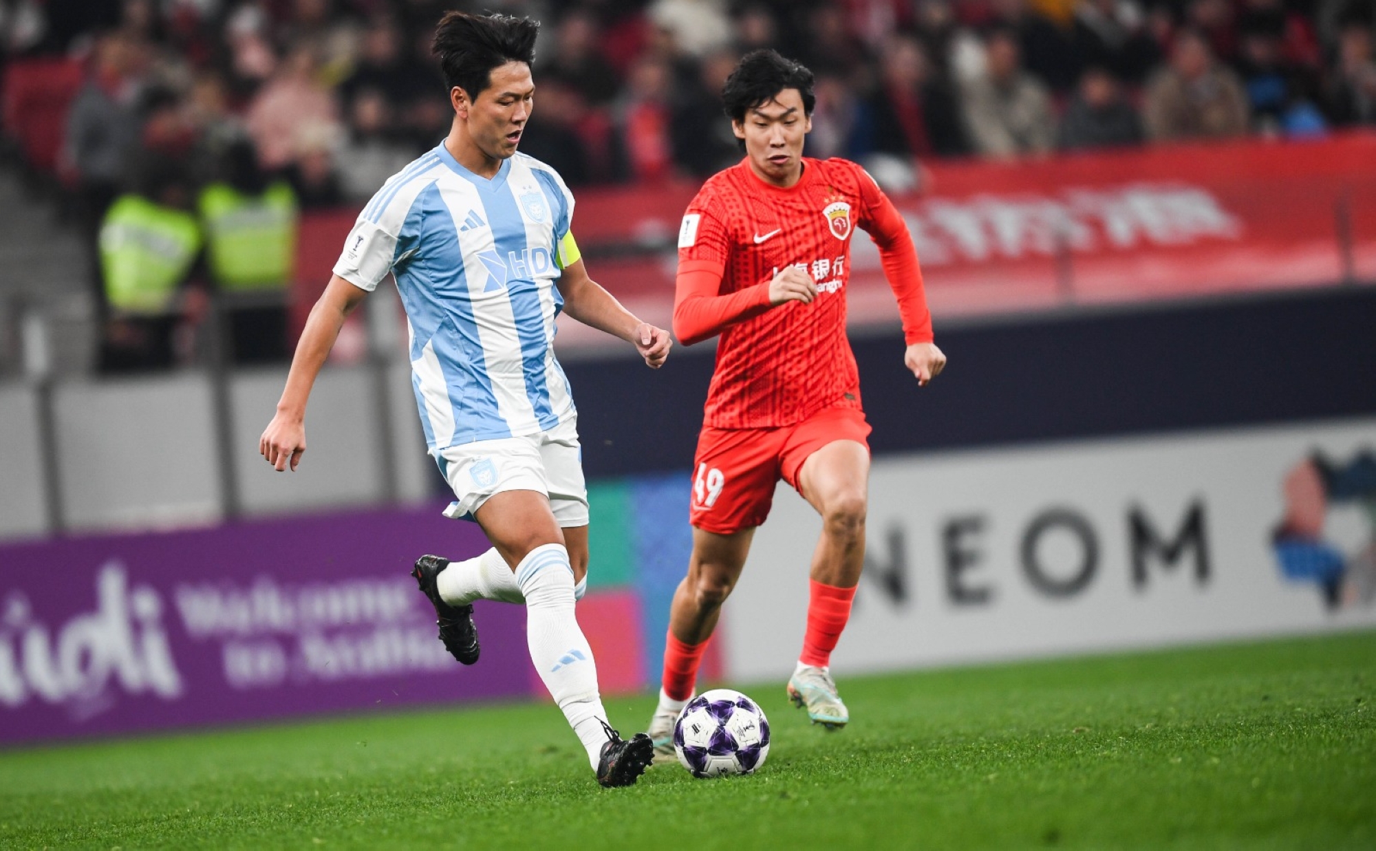 جانب من مباراة  شنغهاي بورت أمام أولسان