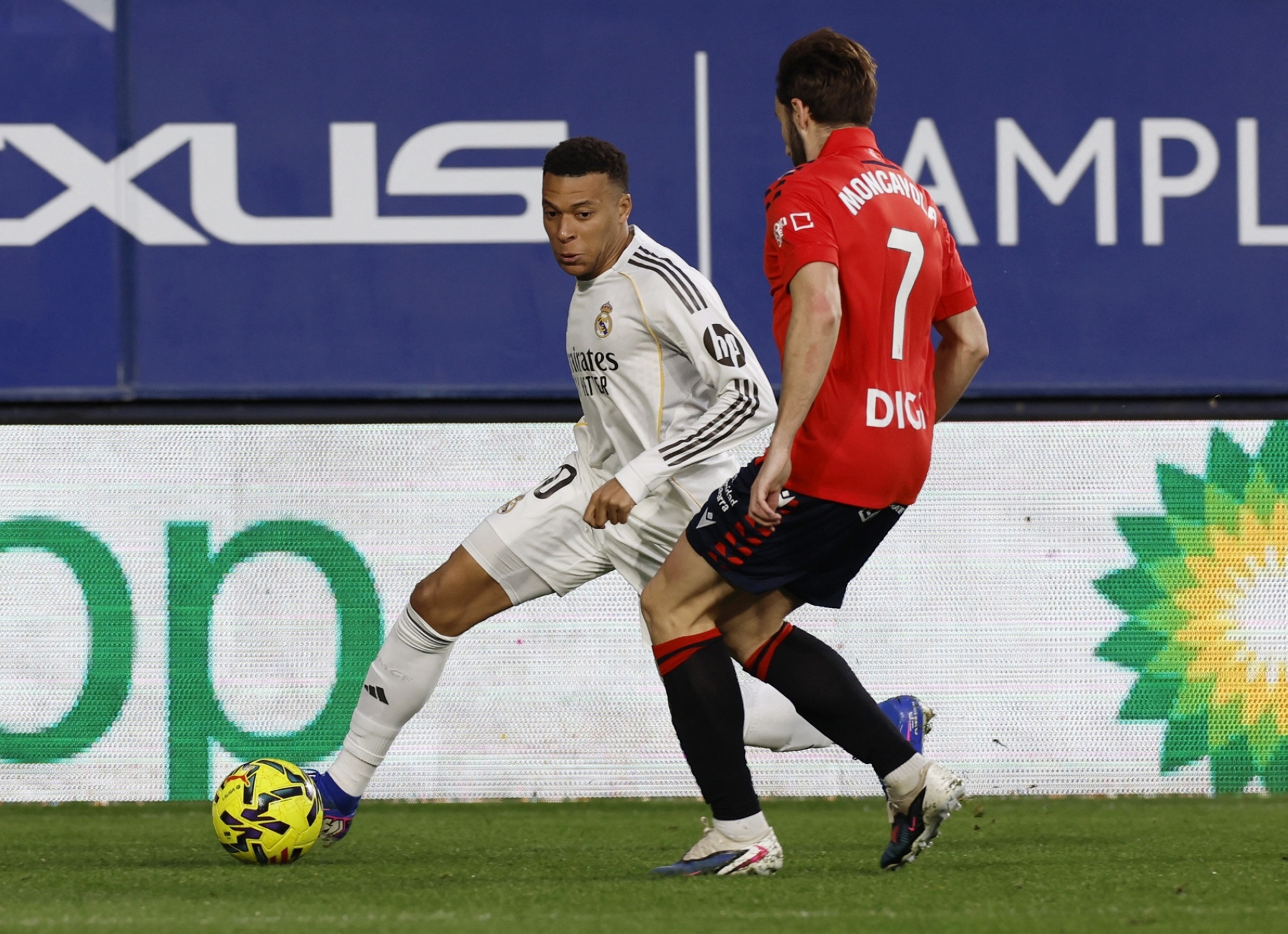 كيليان مبابي من مباراة ريال مدريد وأوساسونا